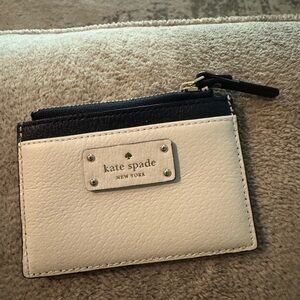 Kate Spade Navy and Cream Card Wallet